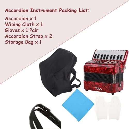 22 Keys 8 Bass Accordion with Straps & Sweet Sound