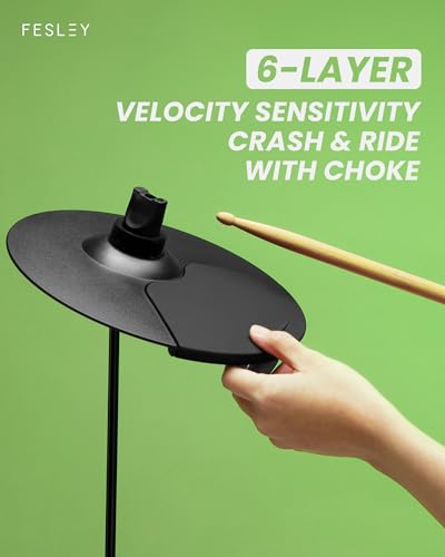 Fesley FED150W Electric Drum Set for Kids