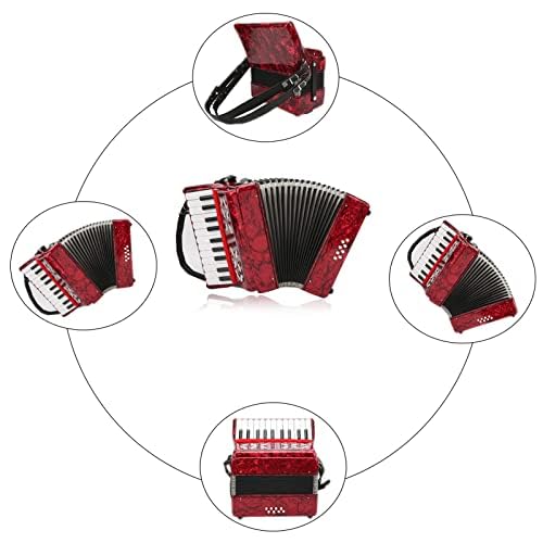 22 Keys 8 Bass Accordion with Straps & Sweet Sound
