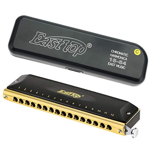 Chromatic Harmonica C, 16 Hole 64 Tone - VIP Shopping