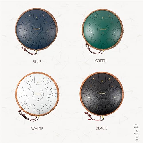 YUKYOU Steel Tongue Drum - 15 Notes, 13