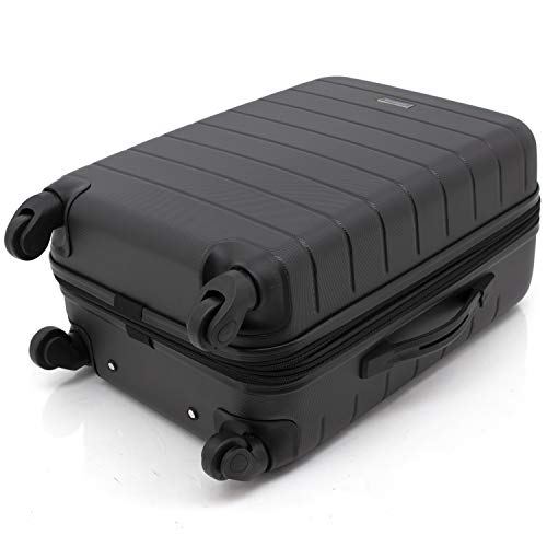VIP Black Wrangler Smart Luggage Set: 20-Inch Carry-On