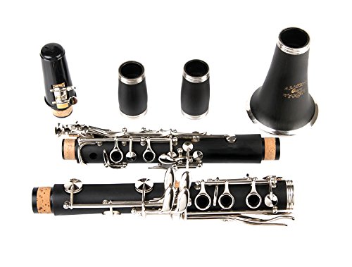 B Flat Clarinet Bundle: Case, 11 Reeds, Care Kit