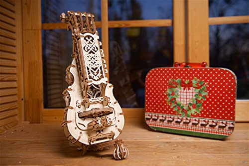 Ugears Wooden Hurdy-Gurdy Musical Instrument DIY Puzzle Kit