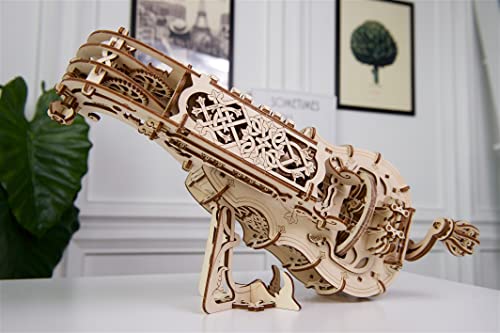 Ugears Wooden Hurdy-Gurdy Musical Instrument DIY Puzzle Kit