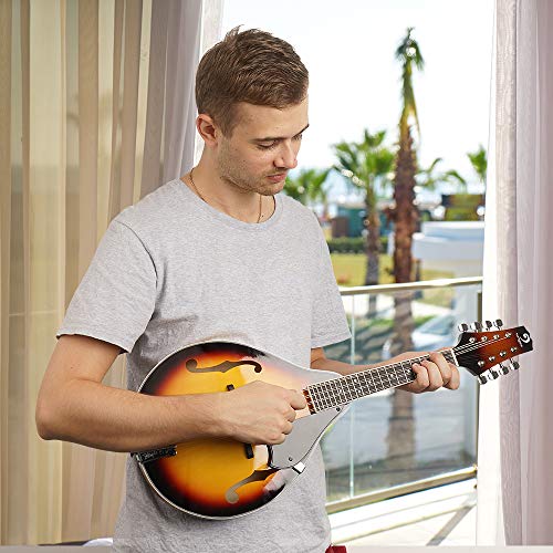 Vangoa Acoustic Mandolin in Sunburst with Accessories