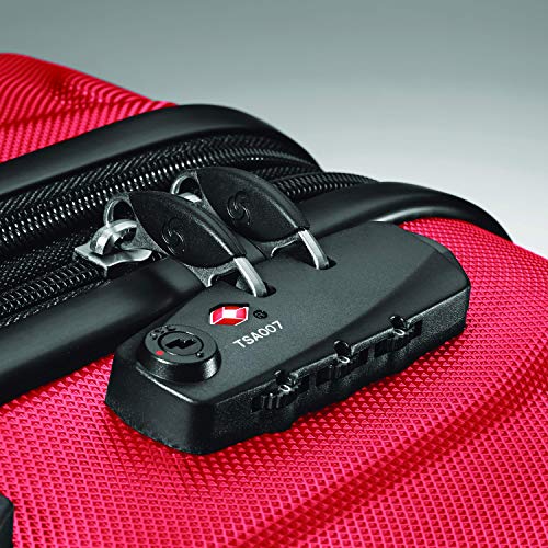 Samsonite Omni Pc Red Checked 24-Inch Spinner Luggage