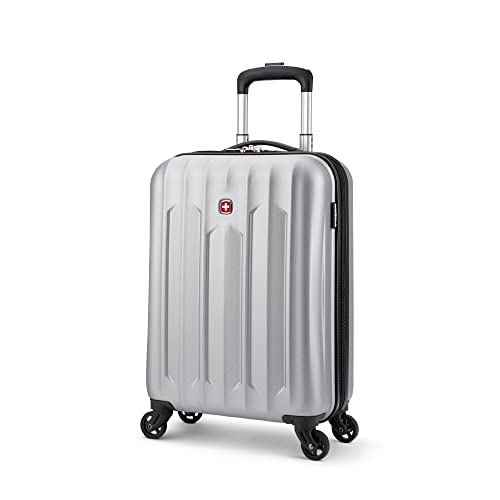 SWISSGEAR Chrome Hardside Spinner VIP Travel Luggage Silver