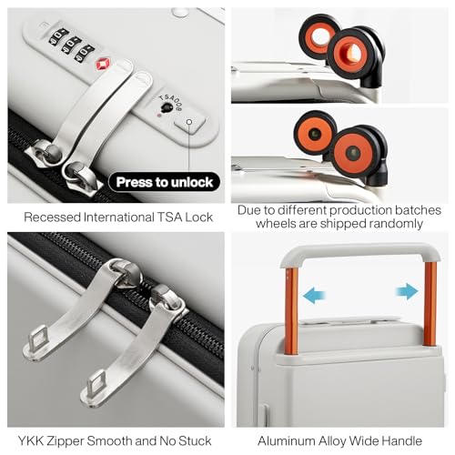 VIP Mixi Luxury Design Carry-On Luggage, Aluminum Frame