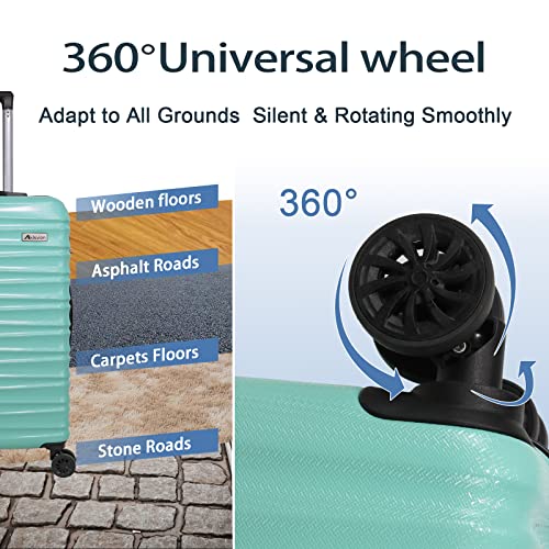 VIP Luggage Set - 3 Pieces - Mint Green