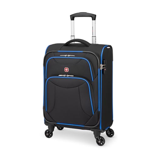 SwissGear Basel Collection Carry-On Spinner Luggage - Black/Blue
