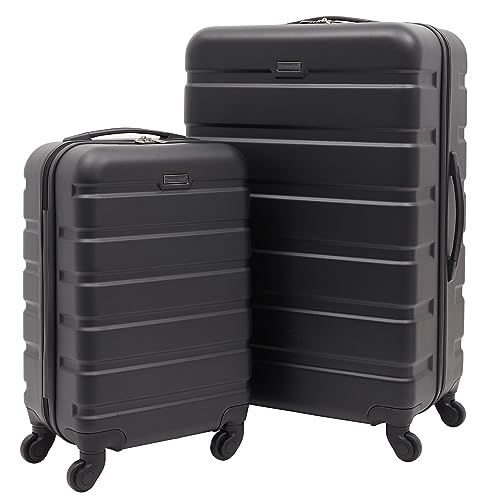 Black 2-Piece Travelers Club Harper Luggage VIP Set