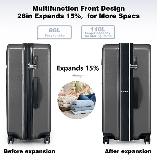 VIP Krute Suitcase with Spinner Wheels, Expandable Hardside