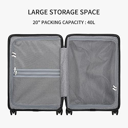 VIP Airplane Carry-On Suitcase with Spinner Wheels