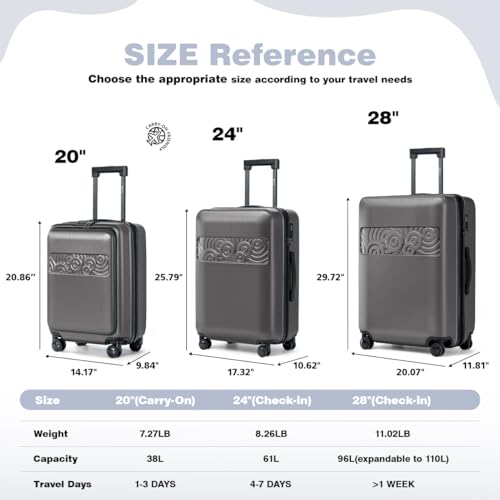 VIP Krute Suitcase with Spinner Wheels, Expandable Hardside