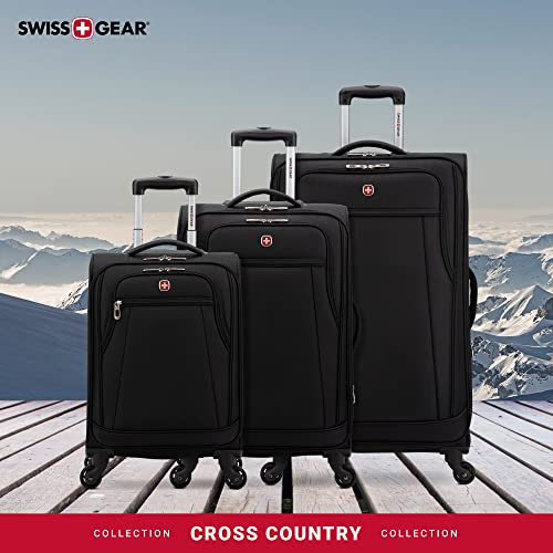 SwissGear VIP Cross Country Spinner Luggage Set, Black