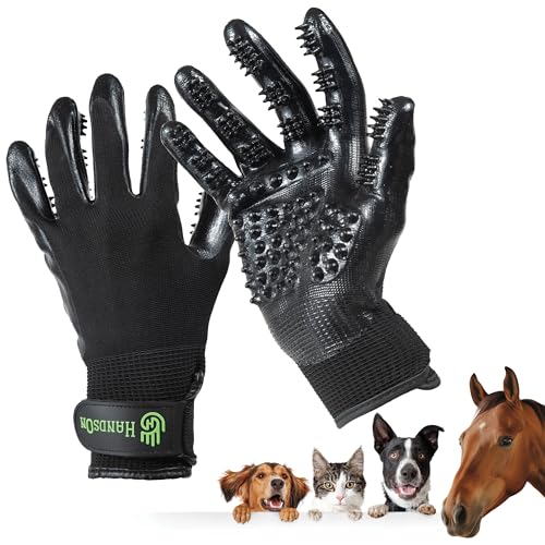 VIP Award-Winning Handson Gloves for Grooming Horses/Dogs/Cats