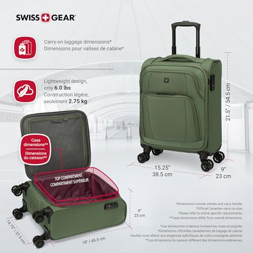 SWISSGEAR Altitude Collection Large Suitcase with TSA Locks