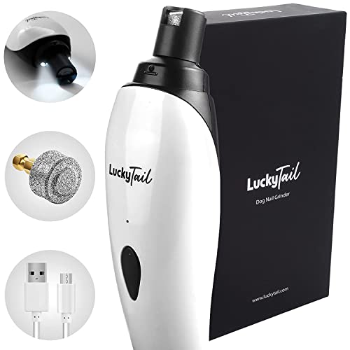 LuckyTail Dog Nail Grinder for VIP Dogs, Rechargeable