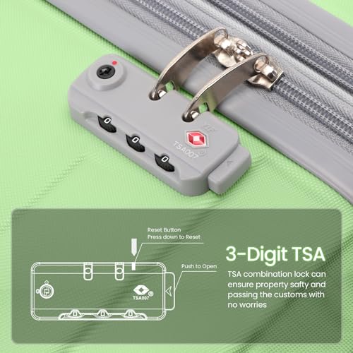 VIP AnyZip Luggage Sets Spinner Wheels TSA Lock 3pc