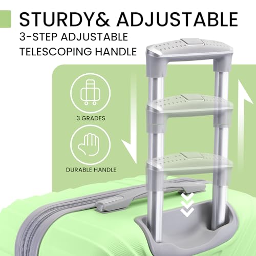 VIP AnyZip Luggage Sets Spinner Wheels TSA Lock 3pc