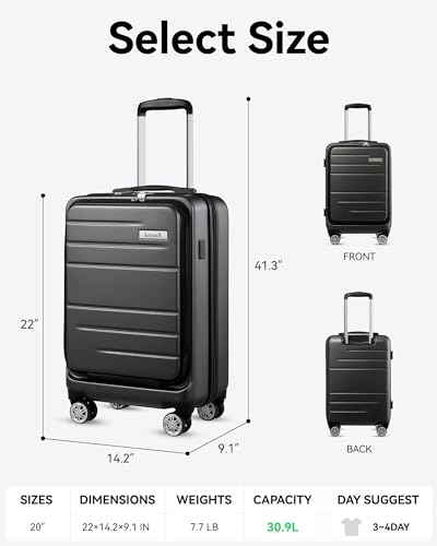 VIP Travel: LUGGEX Carry On with Laptop Compartment