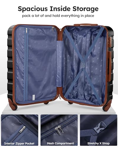 VIP 2 Piece Hard Shell Luggage Set with Spinner Wheels