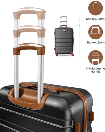 VIP 2 Piece Hard Shell Luggage Set with Spinner Wheels
