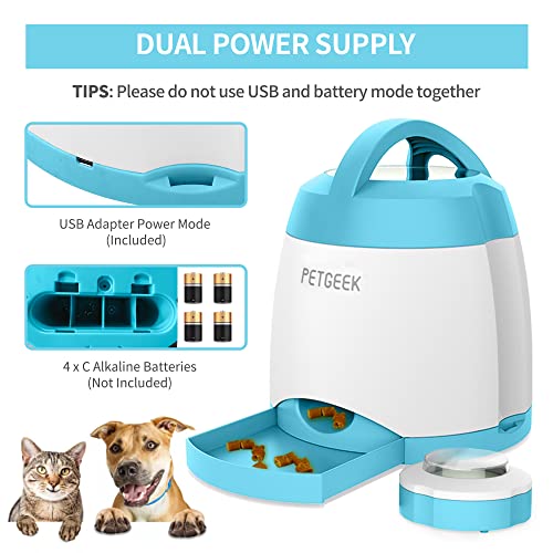PETGEEK Automatic Dog Treat Dispenser Puzzle Activity Toy