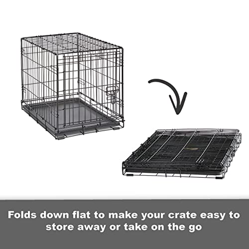 VIP Folding Metal Dog Crate; Single Door 24