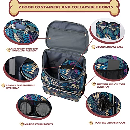 BAGLHER Airline Approved Dog Travel Backpack with Bowls
