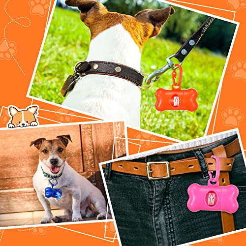 20-Pack Bone Shaped Poop Bag Dispenser with Clip