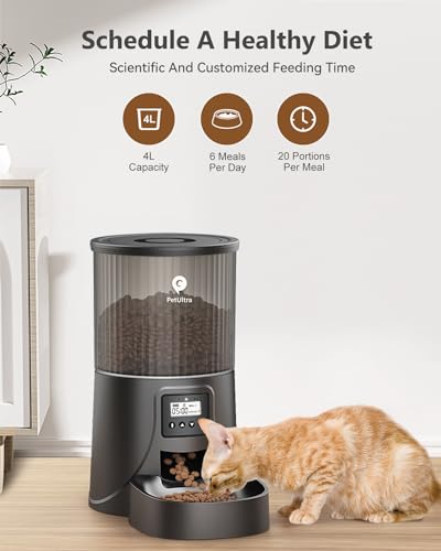 Automatic Pet Feeder for Cats and Dogs, 6 Meals
