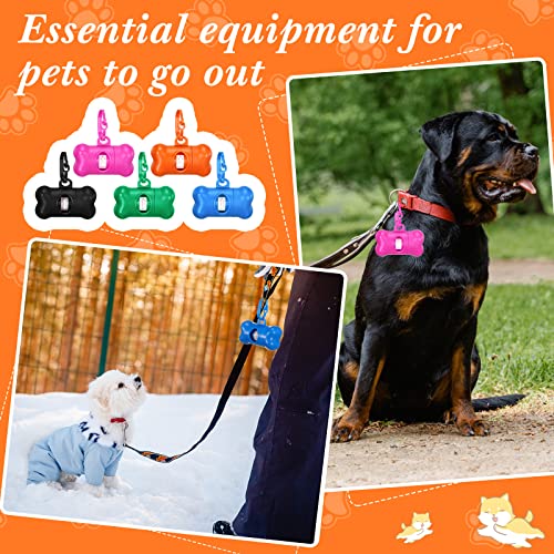 20-Pack Bone Shaped Poop Bag Dispenser with Clip