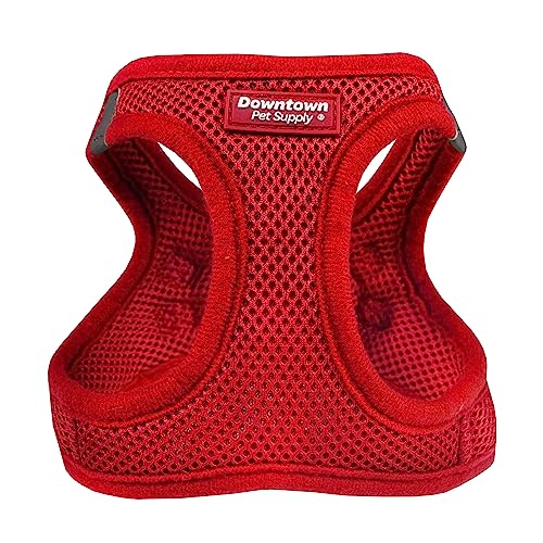 Red Padded Mesh Dog Harness for Small VIP Dogs