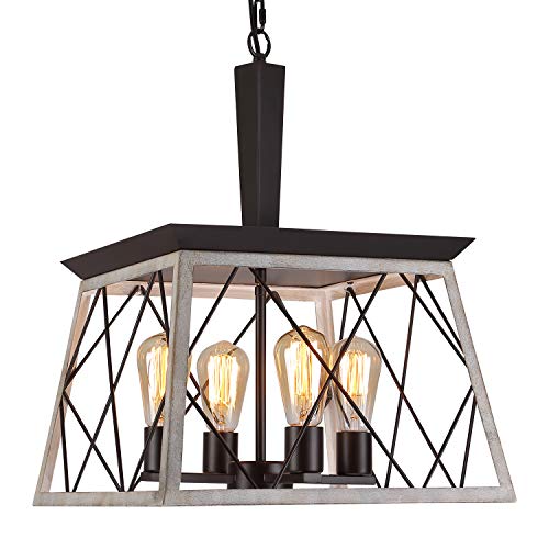 Vintage Chandelier Rustic Pendant Light Industrial Hanging Fixture