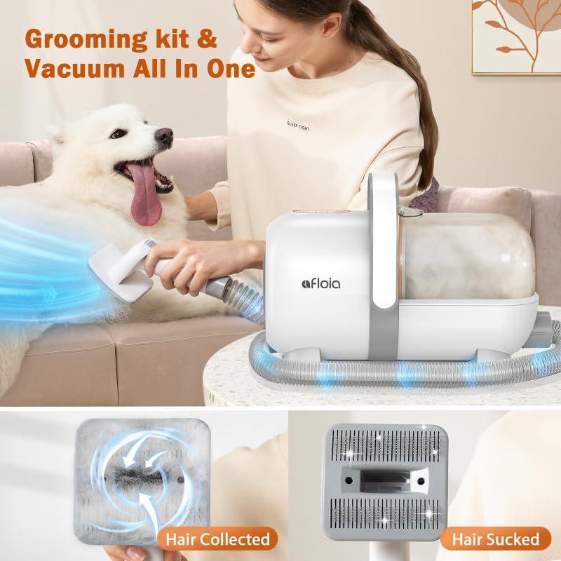 Afloia Professional Dog Grooming Kit with Vacuum Suction