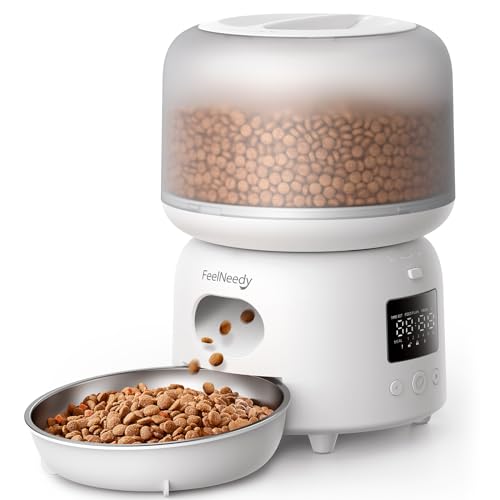 FEELNEEDY Stainless Steel 3L Automatic Cat Feeder VIP