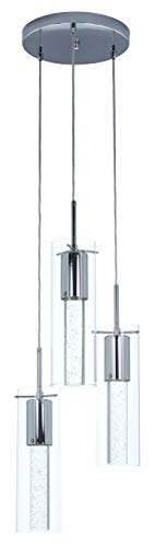 Crystal Kitchen Island Pendant Light with LED Bulb