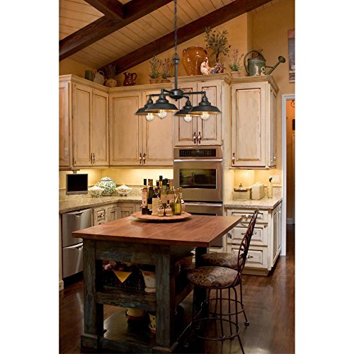 Westinghouse Iron Hill Four-Light Ceiling Fixture - Oil Bronze