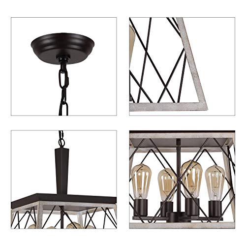 Vintage Chandelier Rustic Pendant Light Industrial Hanging Fixture