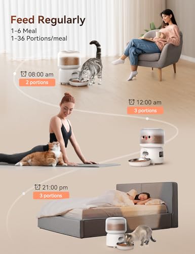 FEELNEEDY Stainless Steel 3L Automatic Cat Feeder VIP