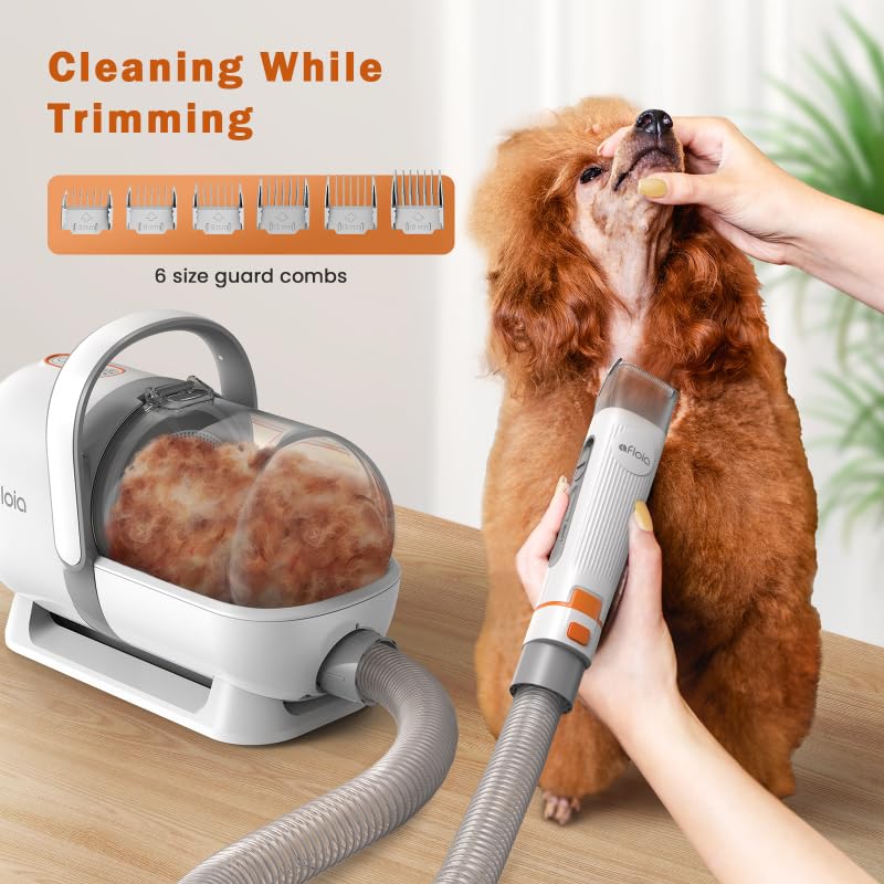 Afloia Professional Dog Grooming Kit with Vacuum Suction