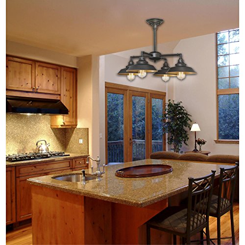 Westinghouse Iron Hill Four-Light Ceiling Fixture - Oil Bronze