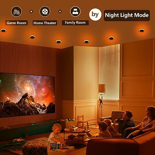 Togalonn 16 Pack LED Pot Lights with Night Light