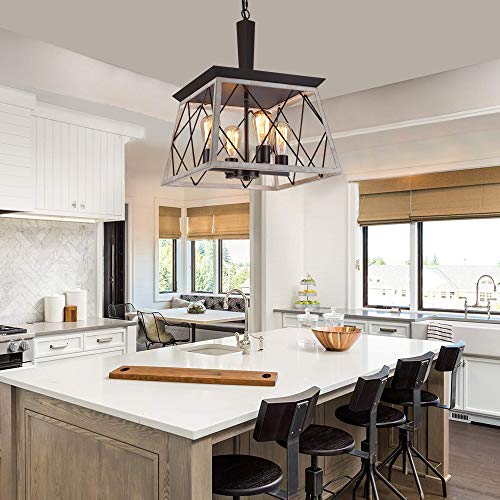 Vintage Chandelier Rustic Pendant Light Industrial Hanging Fixture