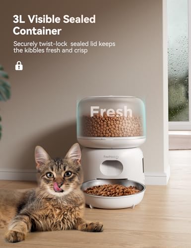 FEELNEEDY Stainless Steel 3L Automatic Cat Feeder VIP