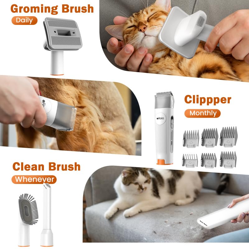 Afloia Professional Dog Grooming Kit with Vacuum Suction