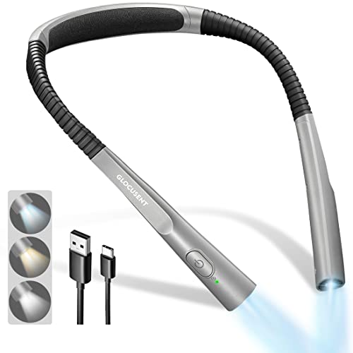 Upgraded LED Neck Reading Light, 3 Colors & 3 Brightness