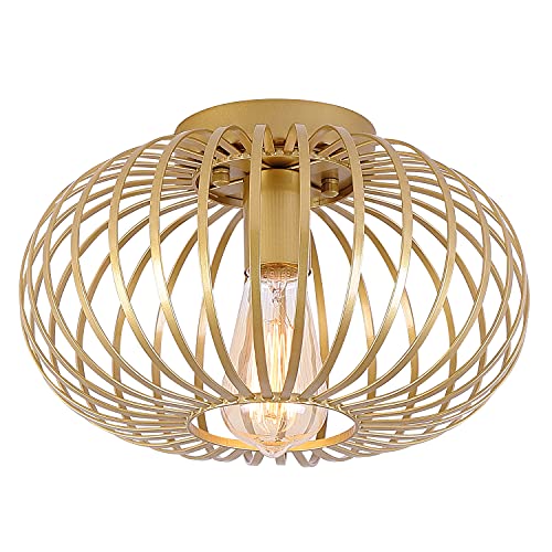 VIP Shopping: Modern Gold Cage Ceiling Light Fixture